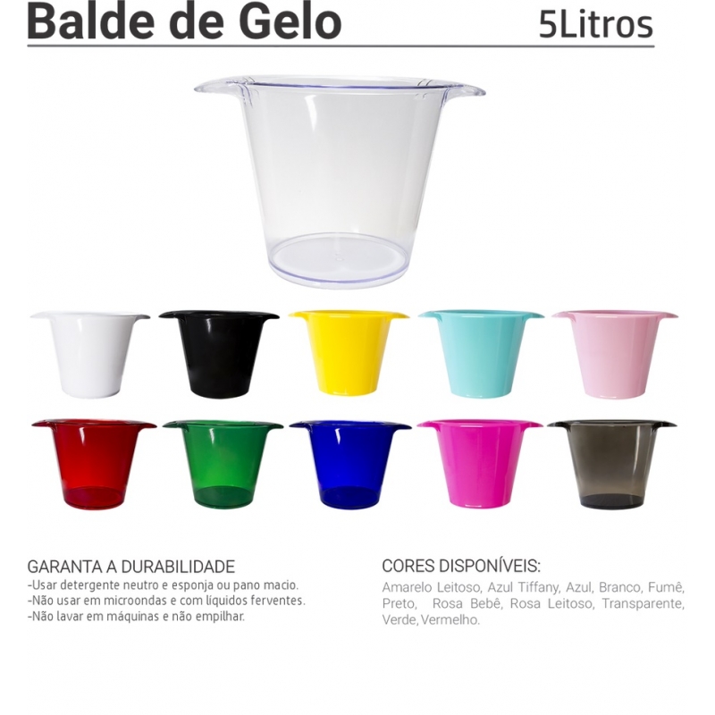 Balde de Gelo 5 Litros